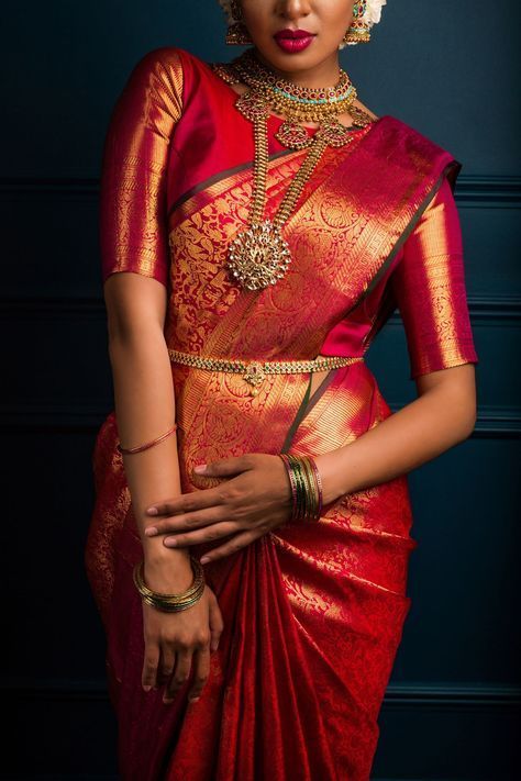 Gold Indian wedding sarees launched at Kanchipuram silks – ABNewswire